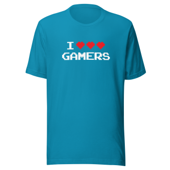 I Heart Gamers T-Shirt - Gamer Love Tee