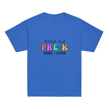 Pre-K Back to School Tee Shirt - Watch Out Pre-K, Here I Come